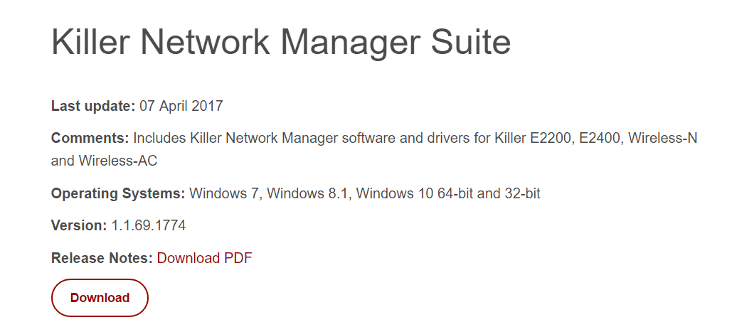 Killer network manager startup