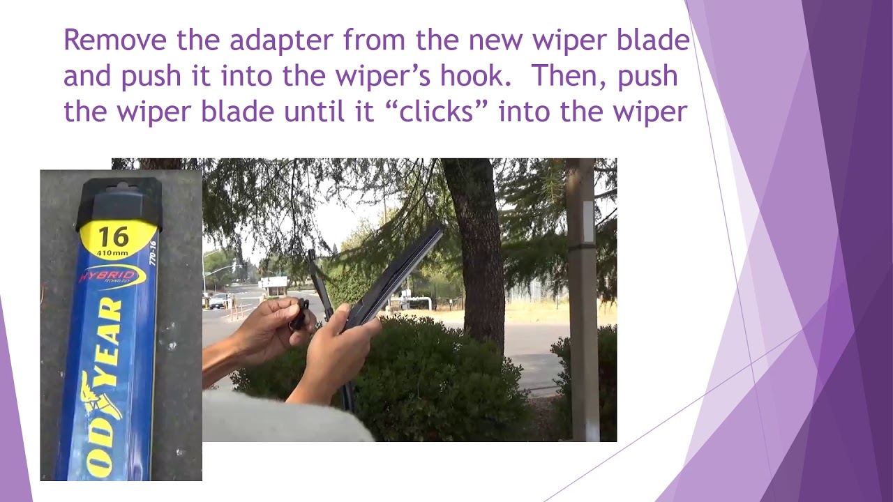 How To Installation Goodyear Wiper Blades Hook